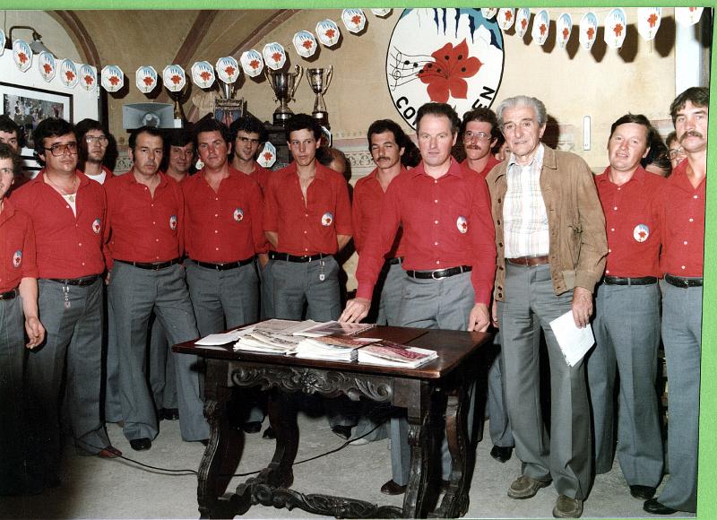 1984 con Silvio Pedrotti.jpg - Silvio Pedrotti gradito ospite al ventennale